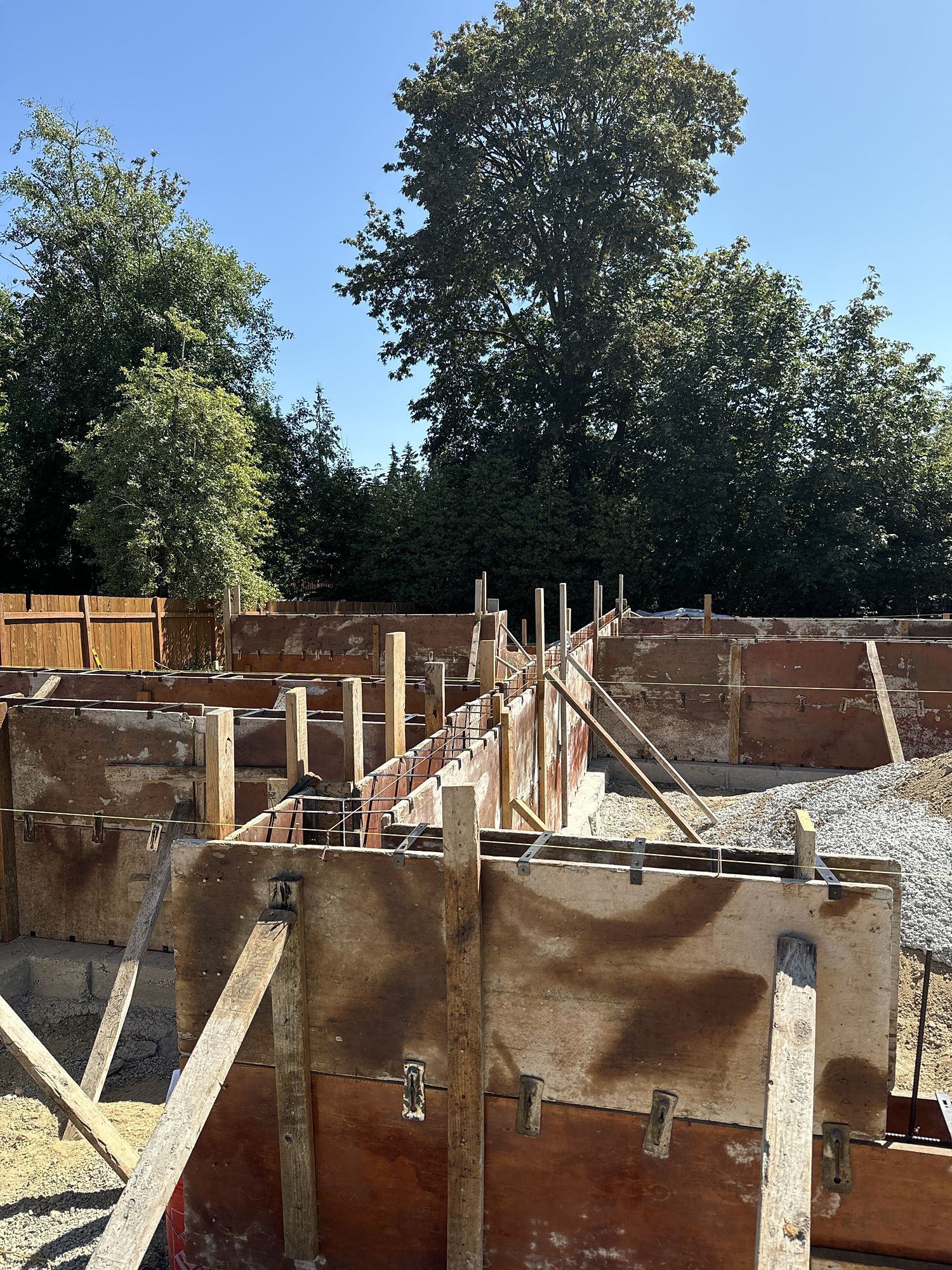 Footings and forms — How the Bothell house went up.