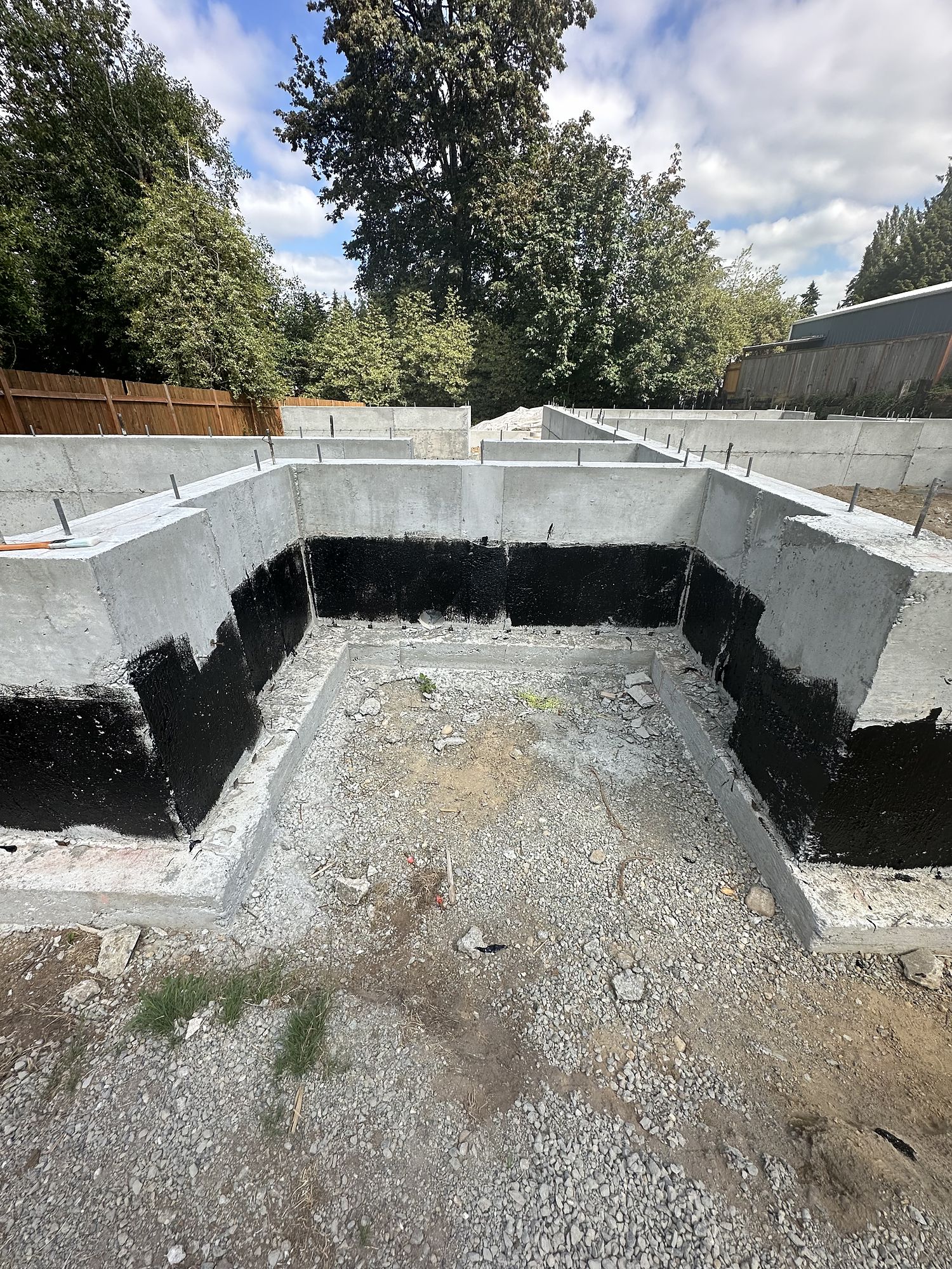 Foundation walls — How the Bothell house went up.