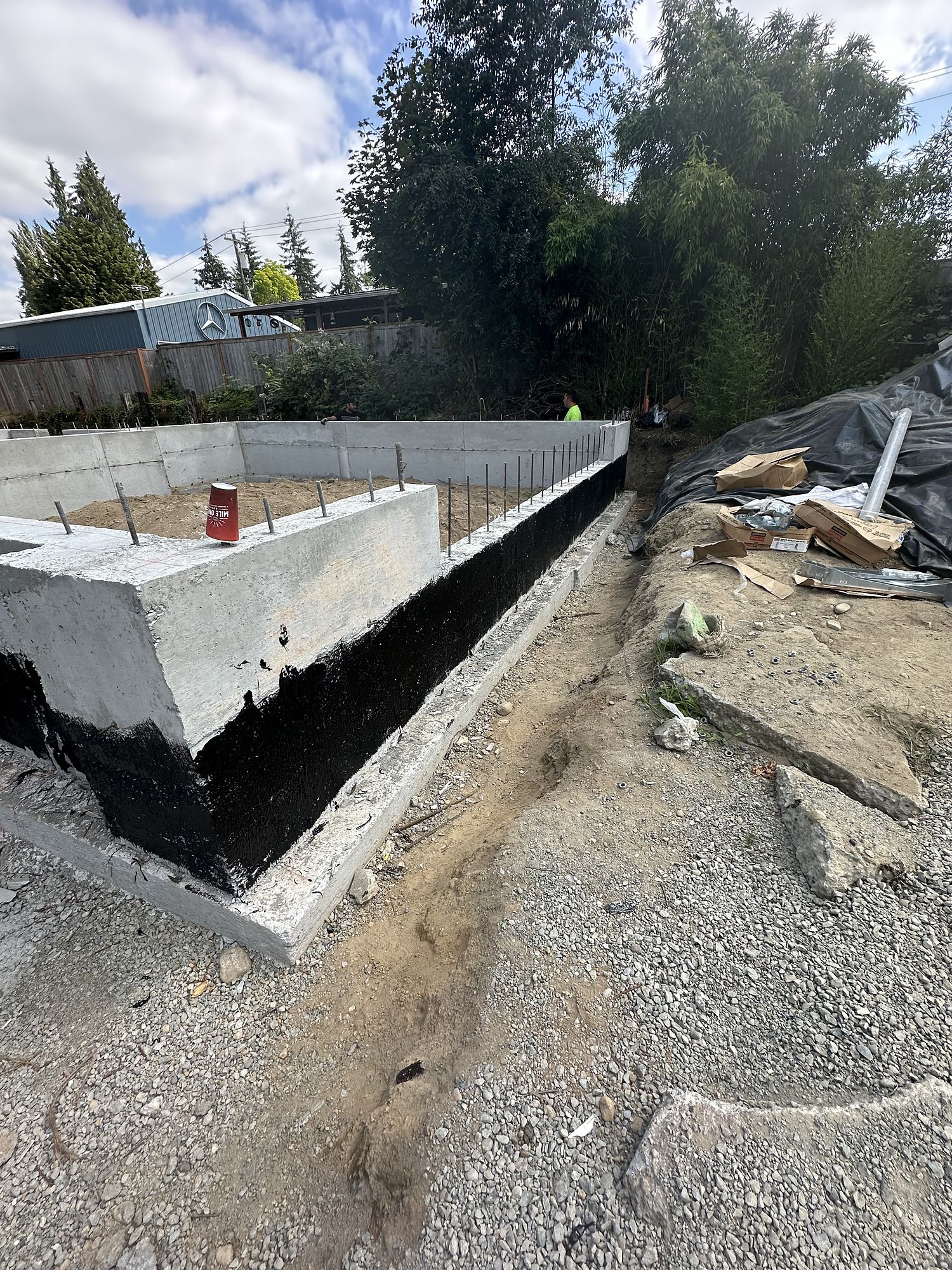 Foundation walls — How the Bothell house went up.