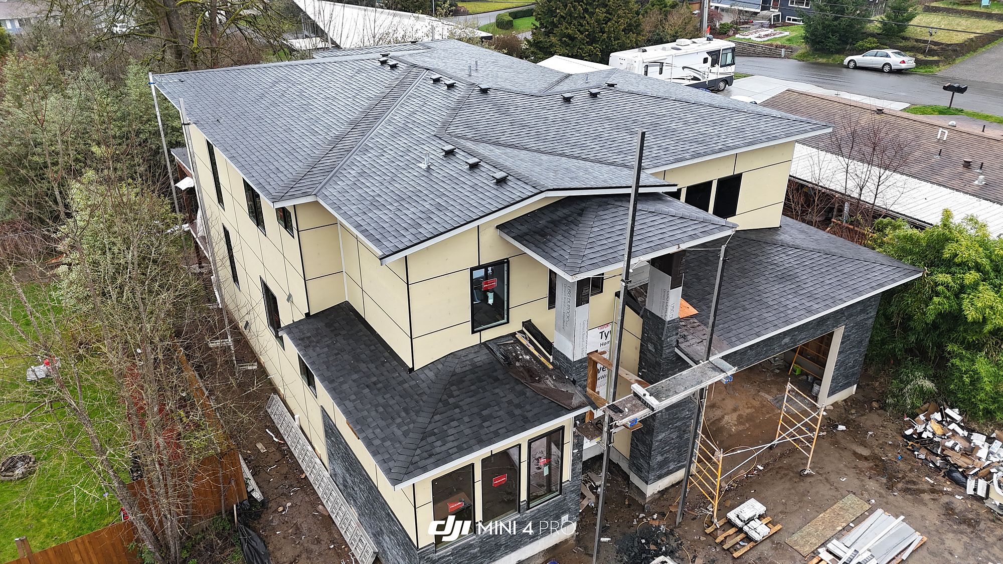Envelope — How the Bothell house went up.