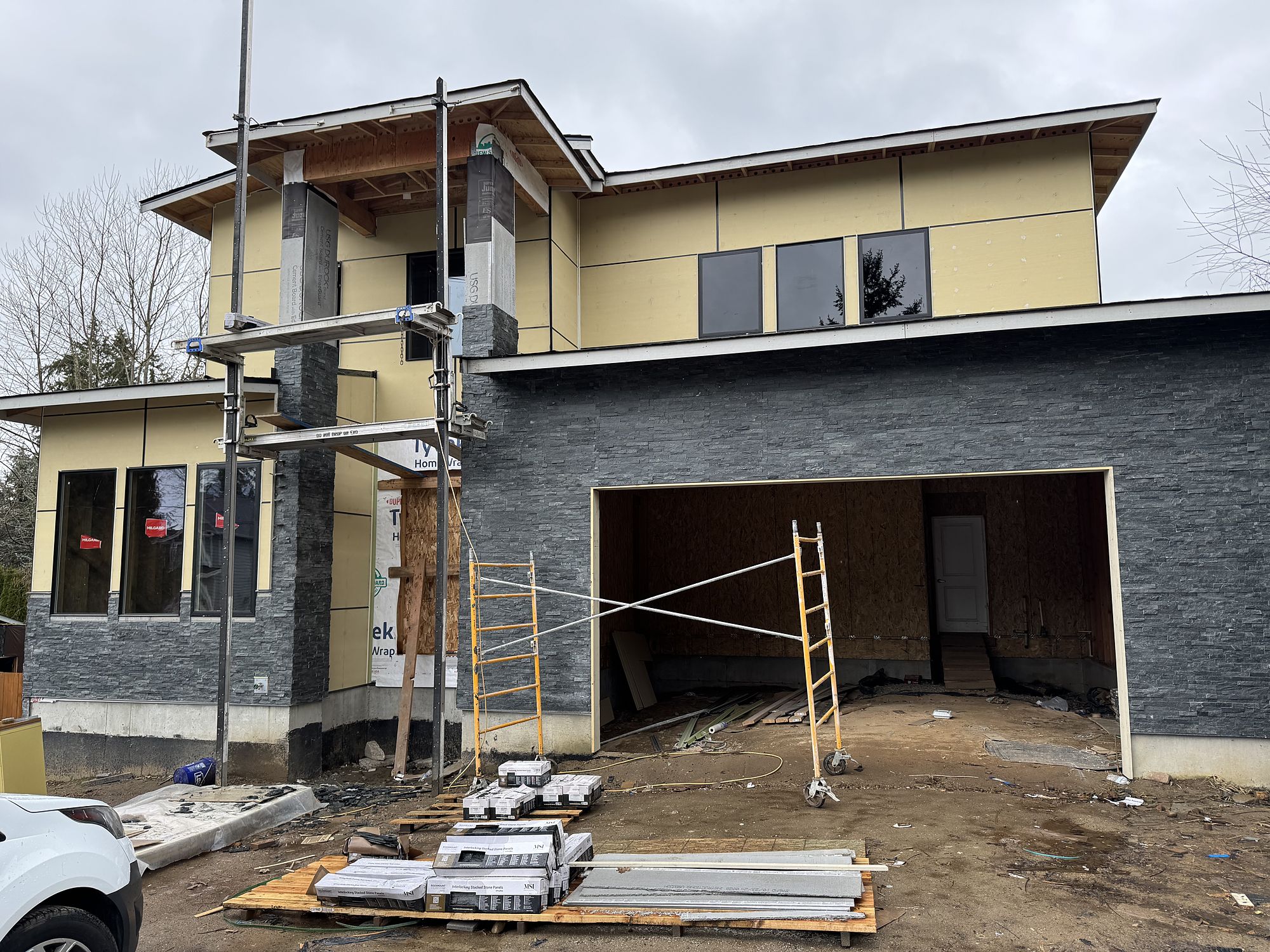 Envelope — How the Bothell house went up.