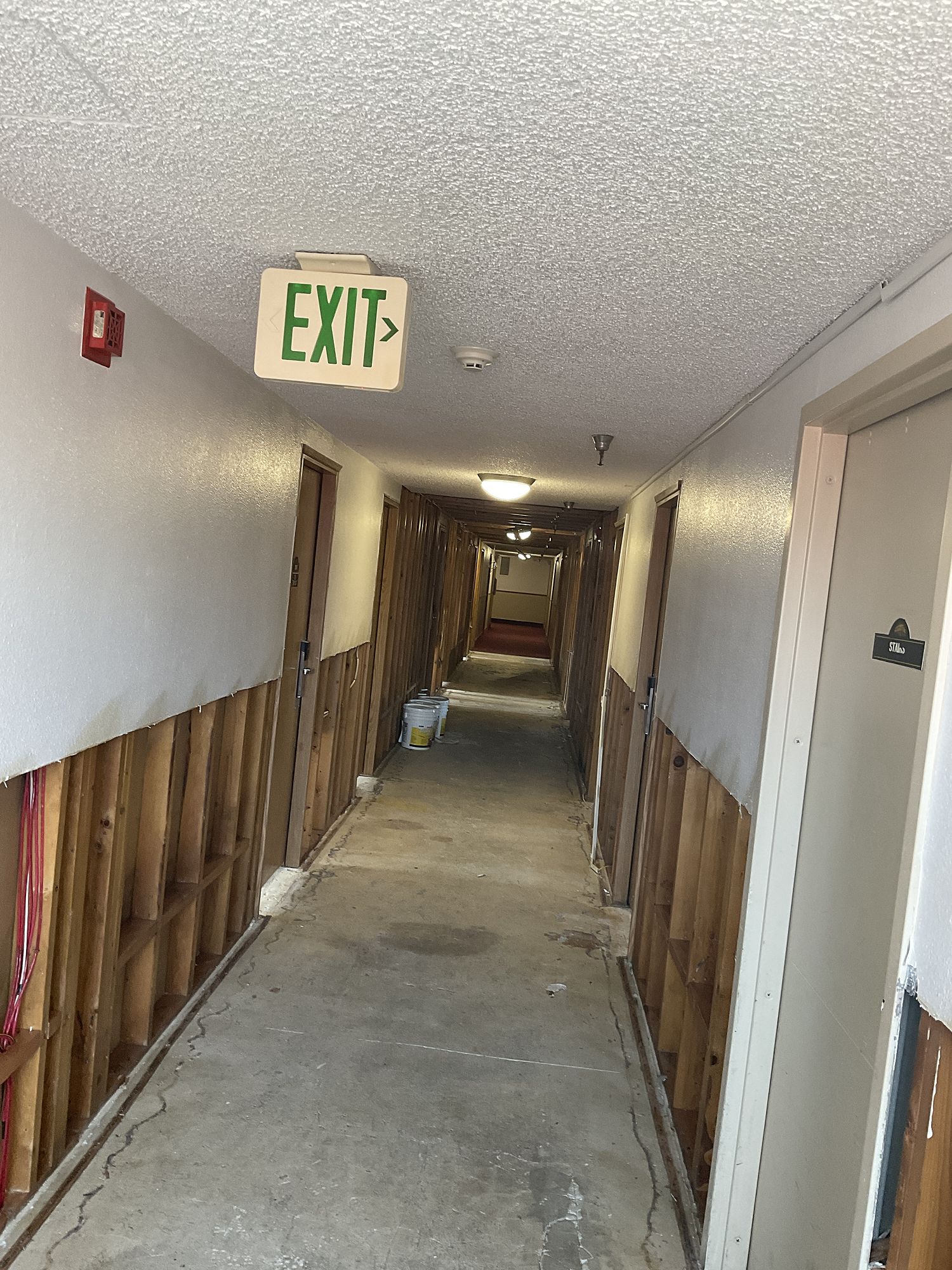 Strip-out — hotel fire restoration