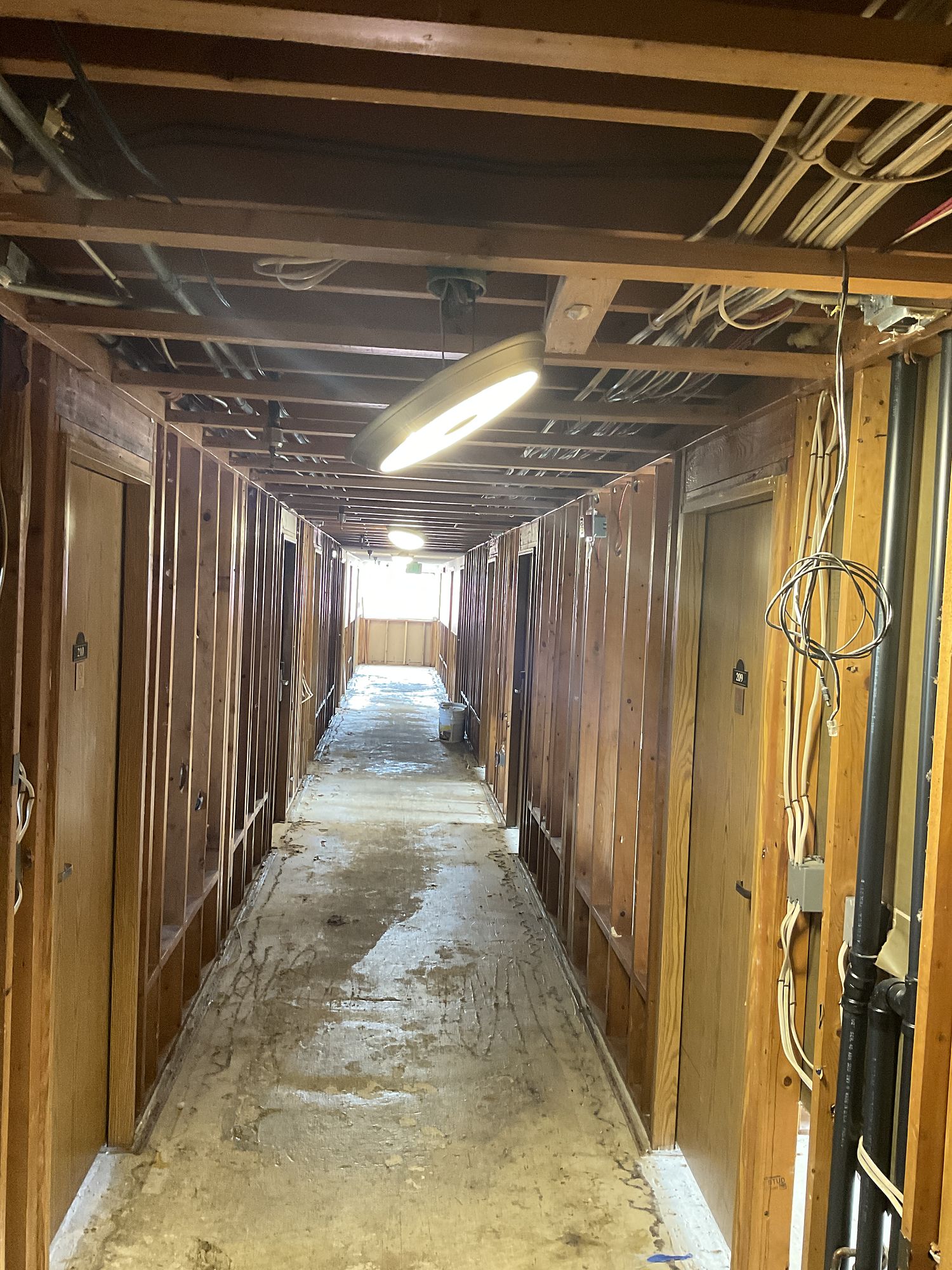 Strip-out — hotel fire restoration