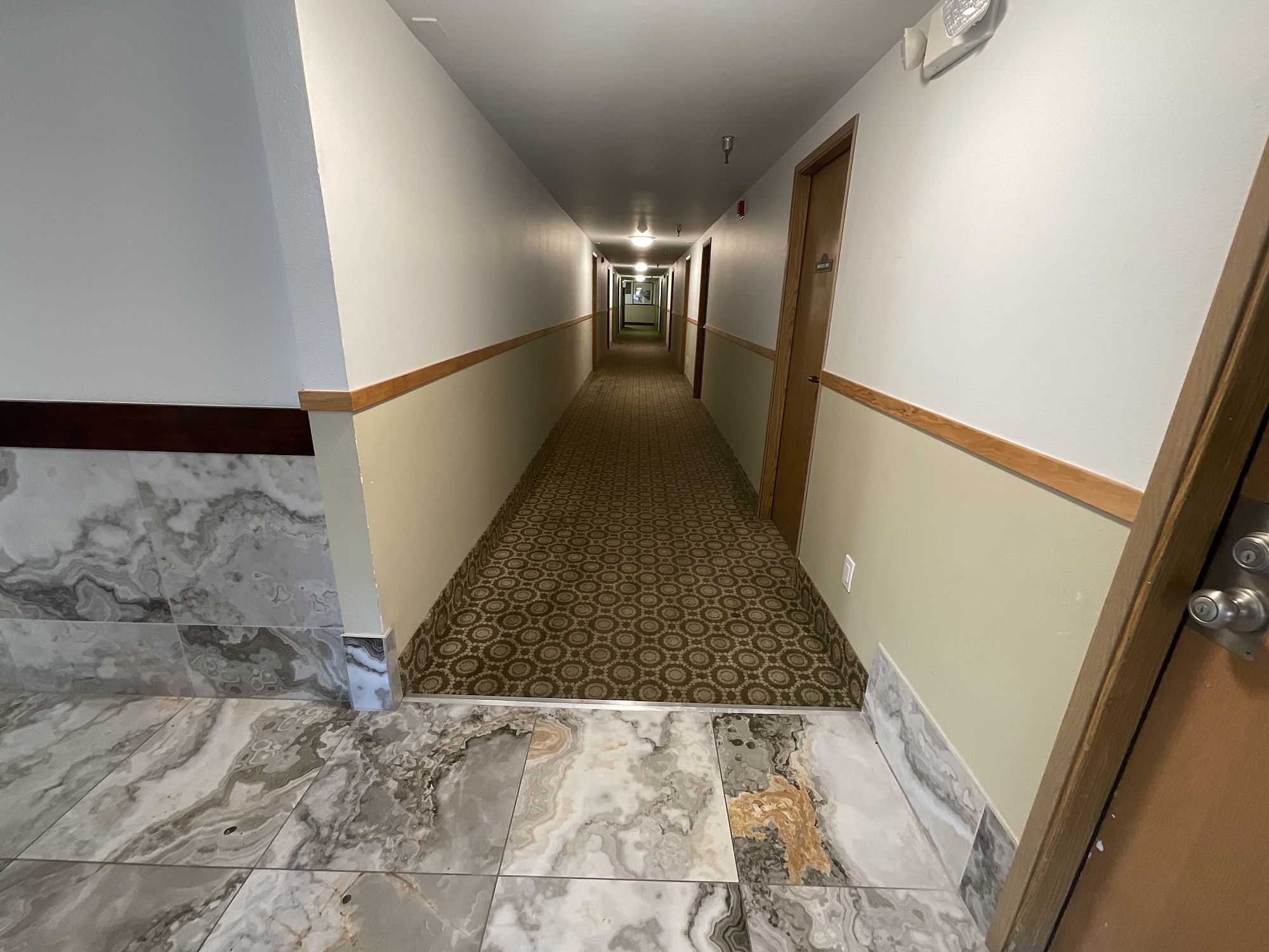 Corridors rebuilt — hotel fire restoration