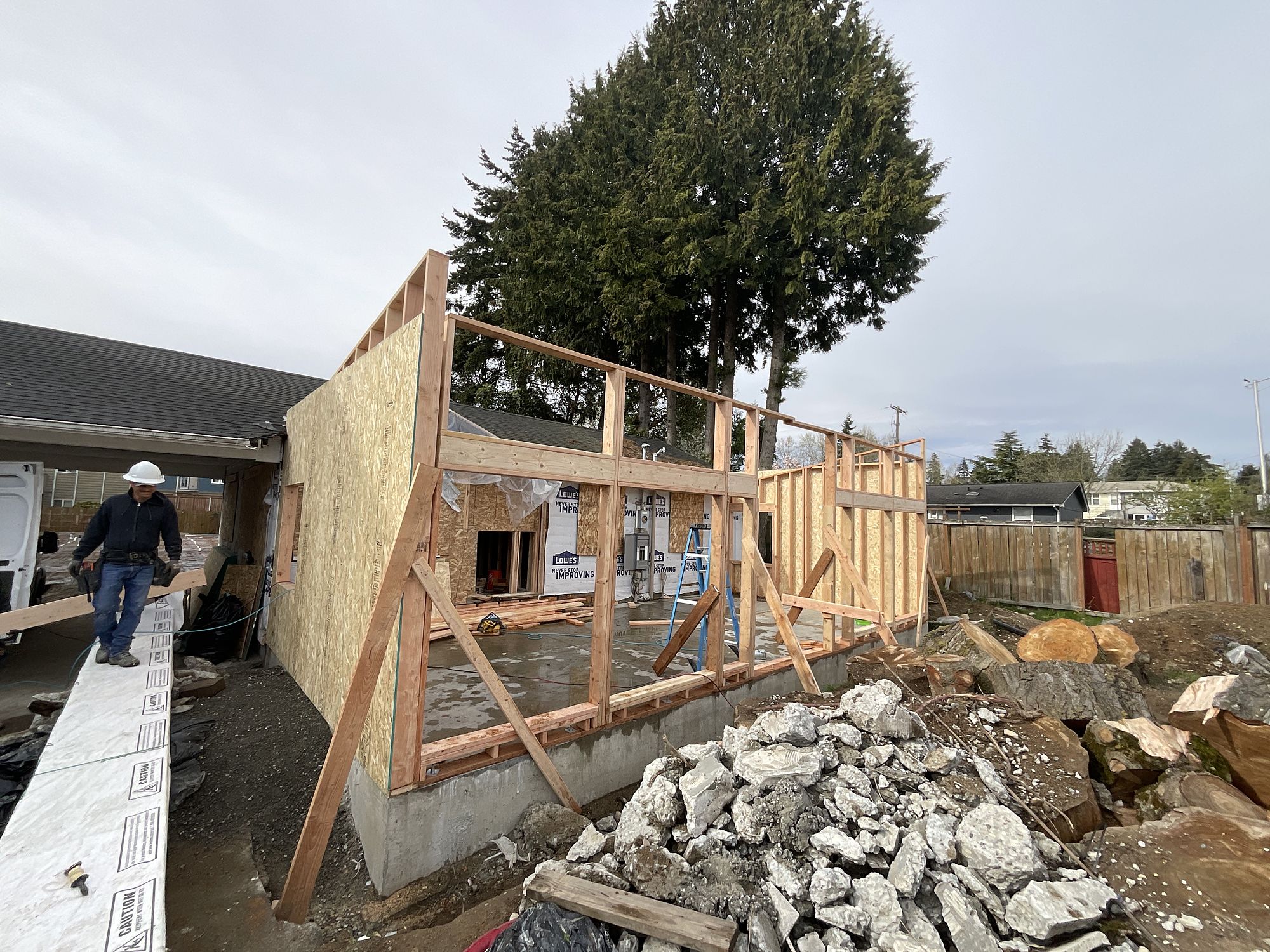 Framing — From an empty lot to a licensed childcare centre.