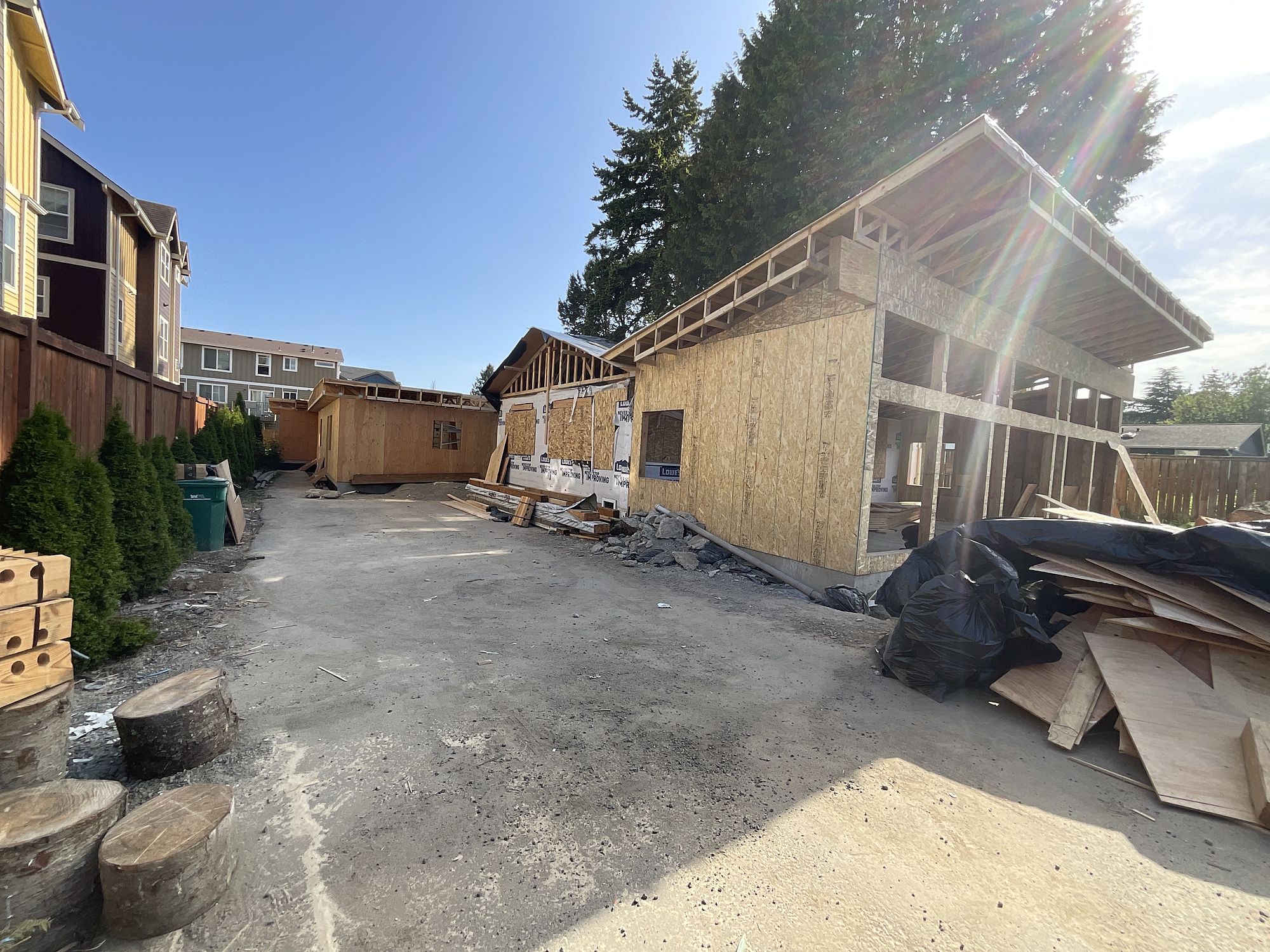 Framing — From an empty lot to a licensed childcare centre.