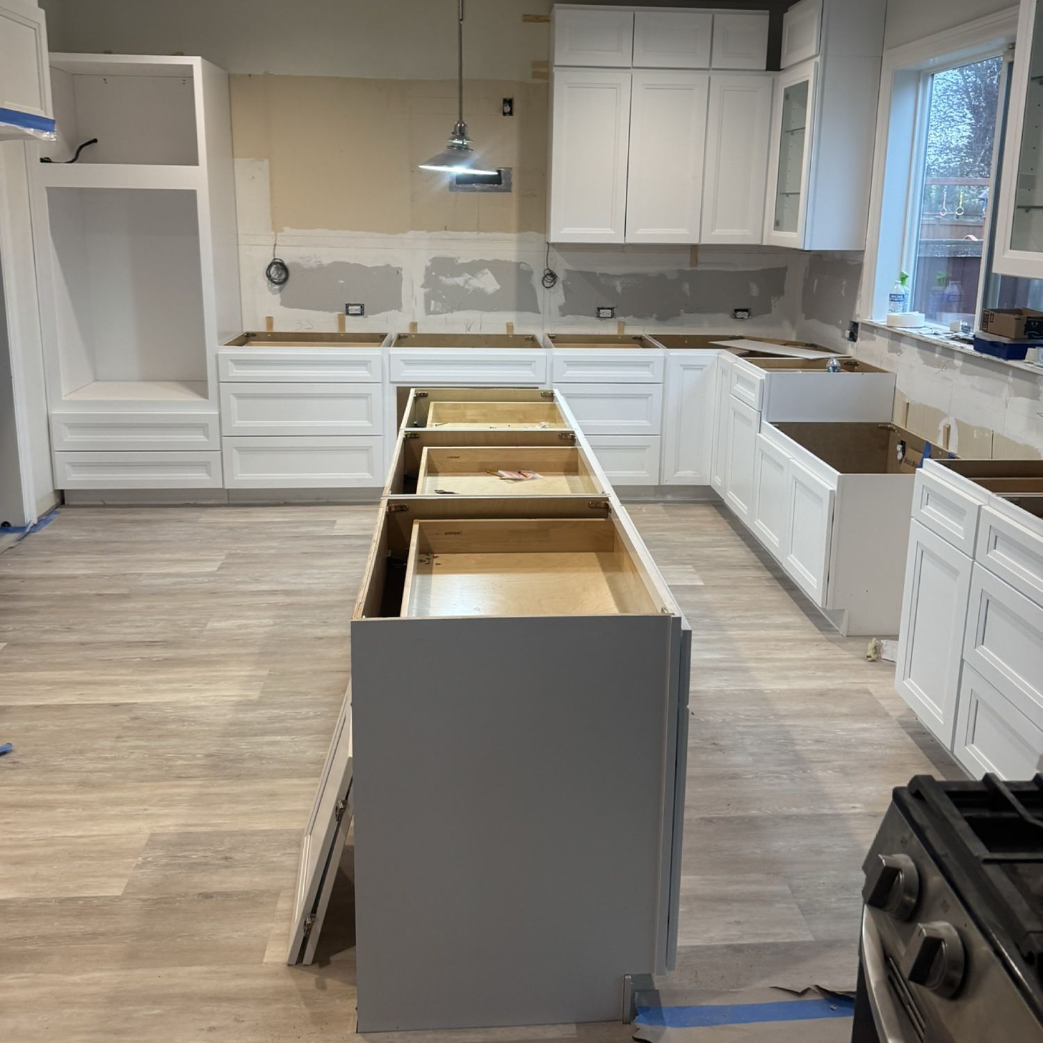 Finished kitchen by Legacy Construction Group